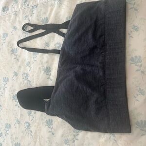 One shoulder strappy sports bra